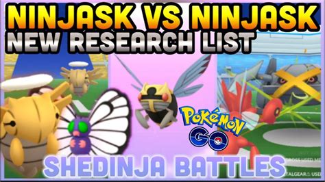 NINJASK VS SHEDINJA & NINJASK IN POKEMON GO | NEW SHINY RESEARCH TASKS - Pokemon