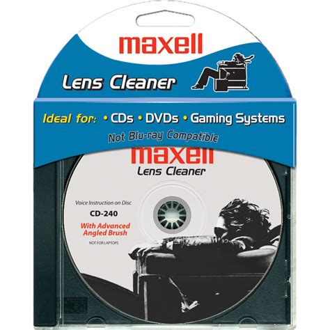 Maxell CD-240 Lens Cleaner 190044 B&H Photo Video