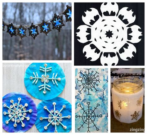 25 Snowflake Arts and Crafts for Kids – The Pinterested Parent