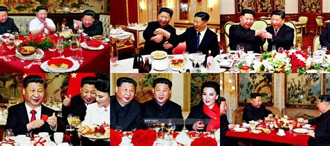 KREA - Xi Jinping and Kim-Jong Un having a romantic dinner in a french ...