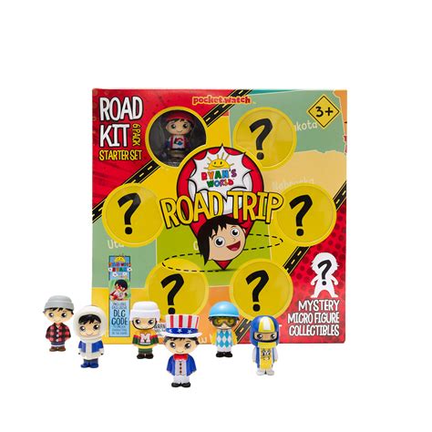 Buy RYAN'S WORLD Road Trip Micro Boxed Set, Mystery Toy, 6 of 52 Possible State Themed Micro ...