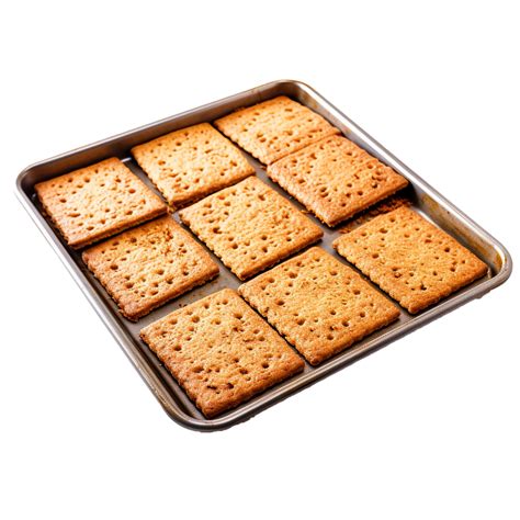 AI generated Baking sheet with graham crackers png isolated on transparent background 36744006 PNG