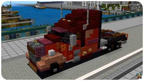 How to Build a Semi Truck in Minecraft (2012 Kenworth T700) Minecraft ...