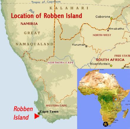 Map Of Robben Island South Africa - Chicago Zip Code Map