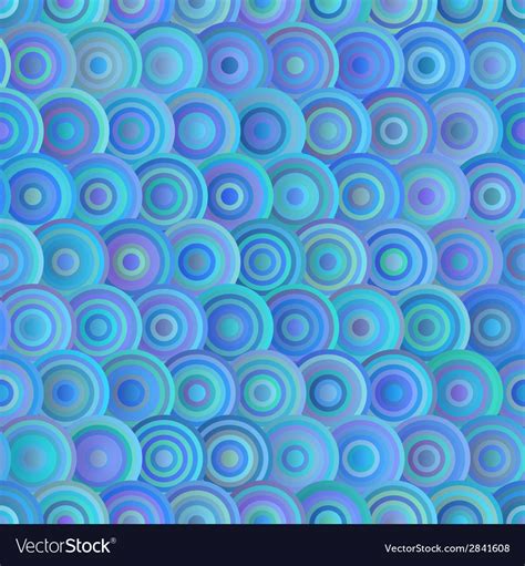 Seamless circle blue pattern Royalty Free Vector Image