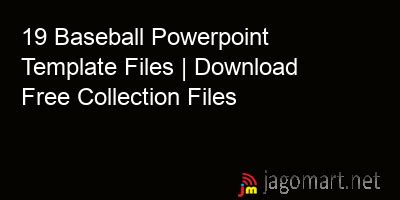 19 Baseball Powerpoint Template Files | Download Free Collection Files