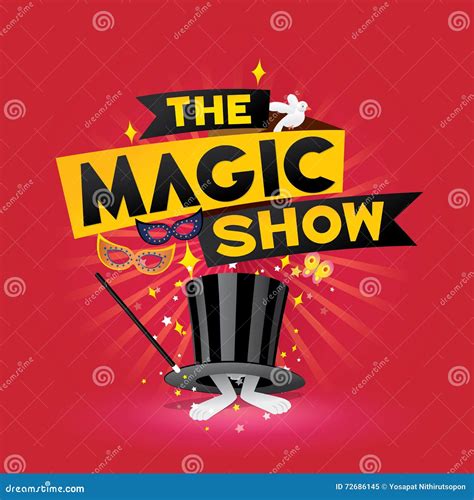 The magic show stock vector. Illustration of amusement - 72686145