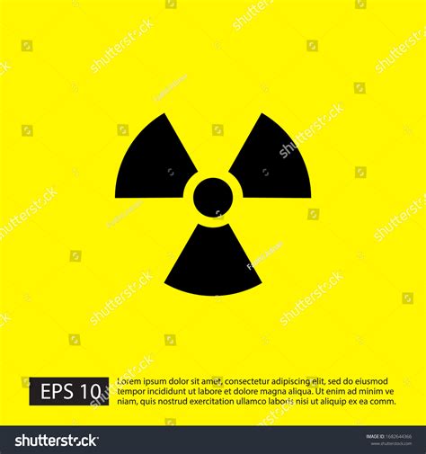 Radioactive Logo Vector Isolated Flat Design Stock Vector (Royalty Free ...