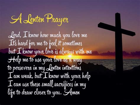 Lenten Prayer - The Southern Cross Lent Prayers, Spiritual Prayers ...