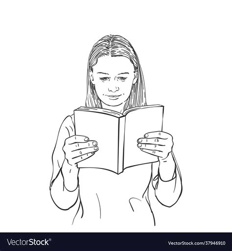 Aggregate 118+ girl reading book drawing latest - vietkidsiq.edu.vn