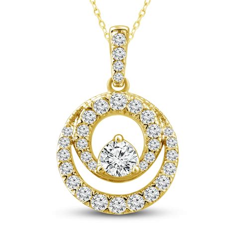 Diamond Necklace 1/2 ct tw Round 10K Yellow Gold | Jared