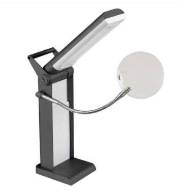 Light - Foldable LED Desk Lamp with Magnifier - Cobwebs and Caviar - Online Quilting Supply ...