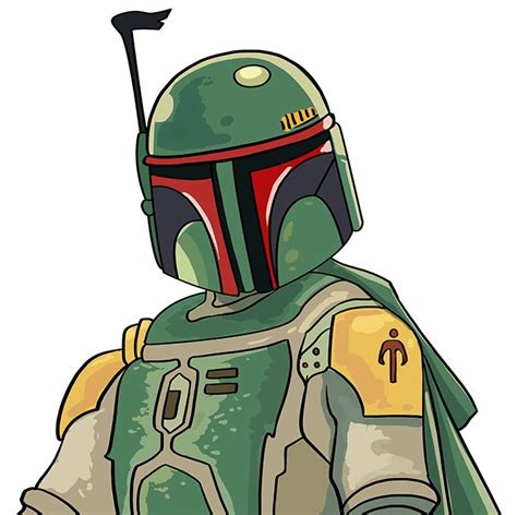 How to Draw Boba Fett: Step 10 | Star wars drawings, Star wars art drawings, Star wars art