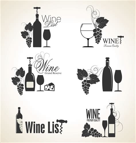 Elegant wine labels 685466 Vector Art at Vecteezy