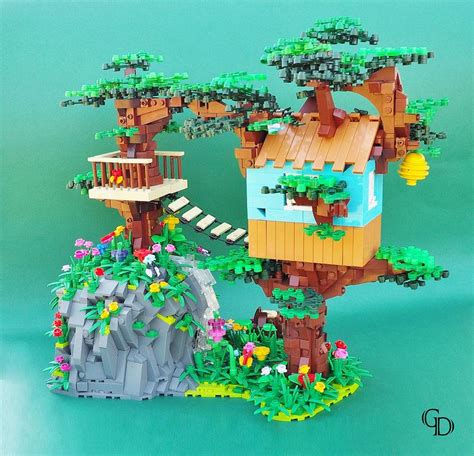 Forest Tree House | Cool lego creations, Lego sculptures, Amazing lego creations