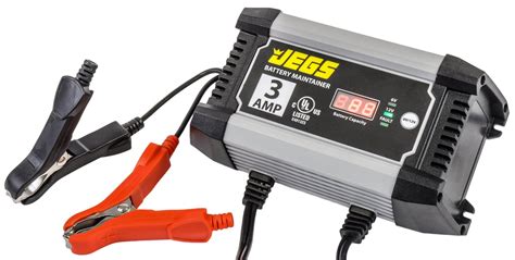 JEGS 81954 3 Amp Battery Charger & Maintainer for 6 & 12 Volt - Walmart ...