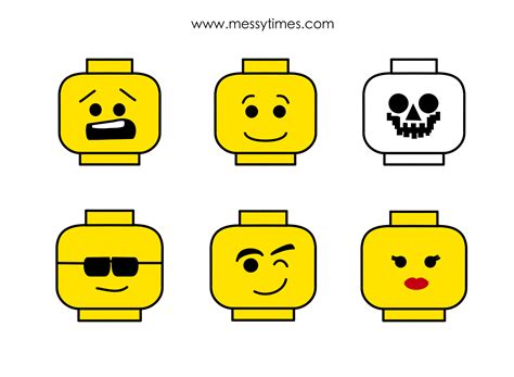 Printable Lego Heads - Printable Word Searches