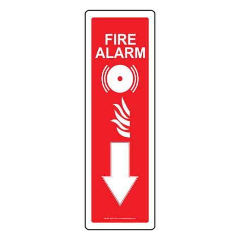 Vertical Sign - Fire Alarm - Fire Alarm Sign