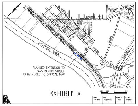 Draft ordinance in Whitemarsh Township that would add an extension of Washington Street to ...