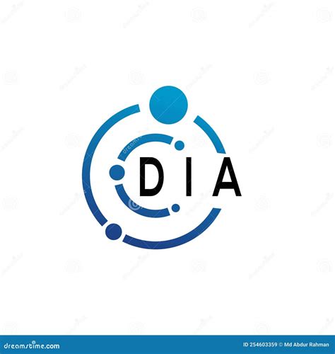 DIA Letter Logo Design on White Background. DIA Creative Initials Letter Logo Concept. DIA ...