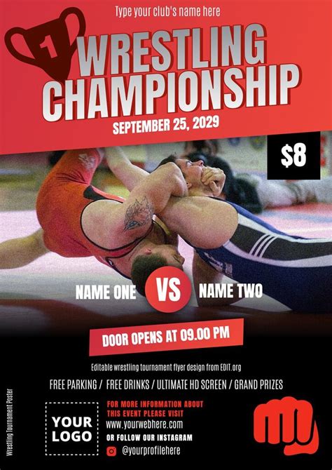Wrestling Flyer Templates to Customize Online