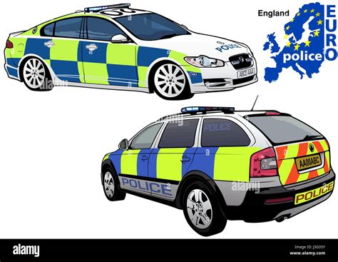 England Police Car Stock Vector Image & Art - Alamy