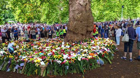 Floral tribute to QUEEN ELIZABETH II 1926-2022: flowers from the people ...