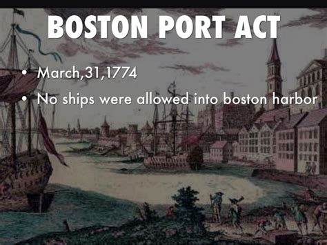 The Boston Port Act