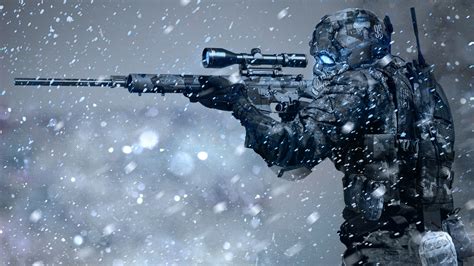 Sci-Fi, Soldier, Sniper, Rifle, 4K, HD Wallpaper | Rare Gallery