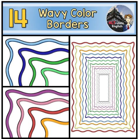 Wavy Border Frame Clip Art | Made By Teachers