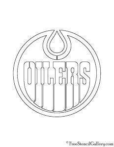 Edmonton Oilers Logo Coloring Page Coloring Pages