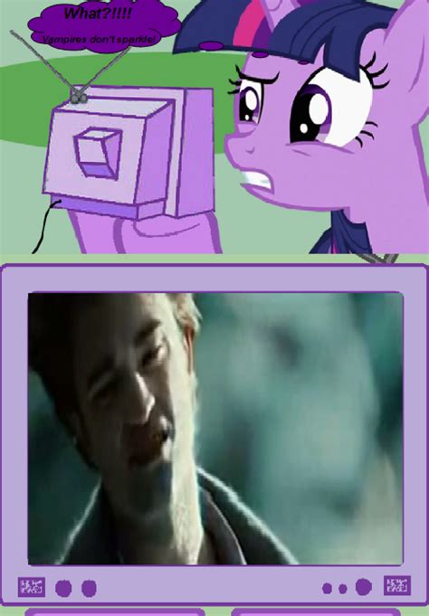 Twilight Sparkle Watches Edward Cullen Sparkle | Twilight | Know Your Meme