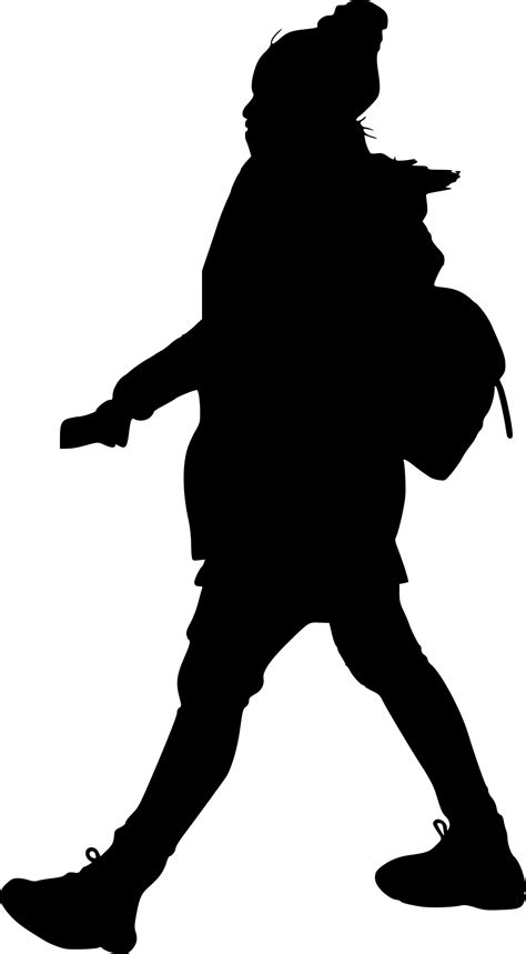 10 Woman Walking Silhouette (PNG Transparent) | OnlyGFX.com