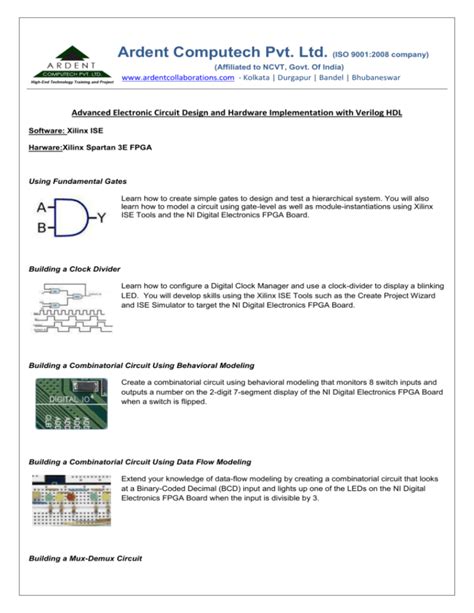 Advanced Electronic Circuit Design and Hardware Implementation