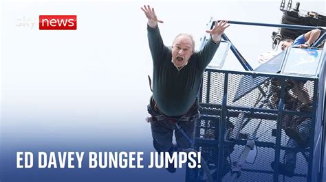 Lib Dem leader Ed Davey bungee jumps as polling day approaches | Election 2024 - World News