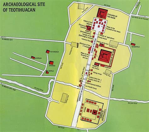 Teotihuacan Map ~ AFP CV