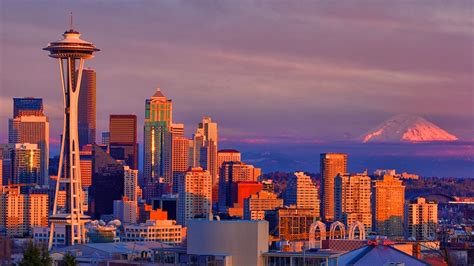 Seattle, Washington - Skyline | Magic hour falls upon the sk… | Flickr