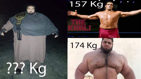 Great Khali (India) Vs Khan Baba (Pakistan) Vs Iranian Hulk (Iran ...