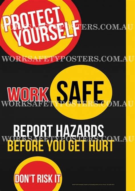 Work Safe Report Hazards Posters - Safety Posters Australia