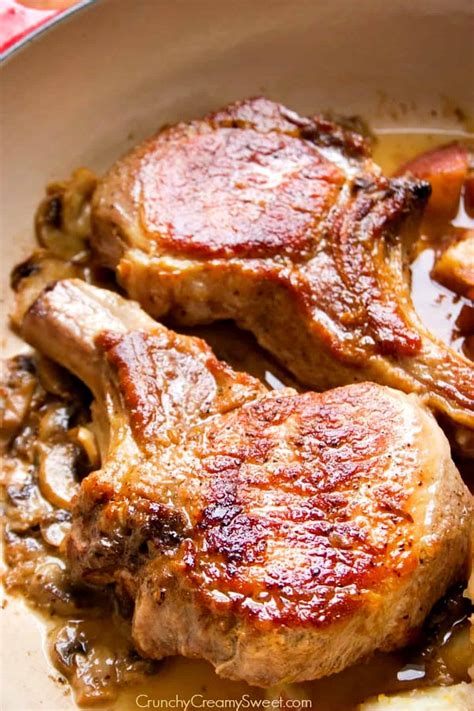 Braised Pork Chops - Crunchy Creamy Sweet