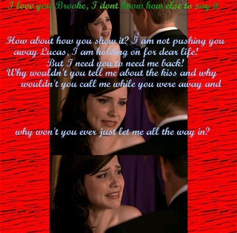 Brooke and Lucas - One Tree Hill Quotes Photo (1403844) - Fanpop