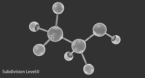 Ethanol molecule 3D model - TurboSquid 1424763