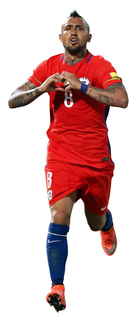 Arturo Vidal Chile football render - FootyRenders