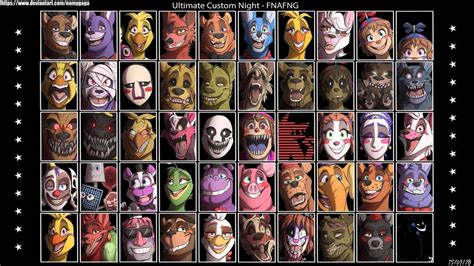 FNAFNG_Ultimate Custom Night by NamyGaga on DeviantArt | Fnaf dibujos ...