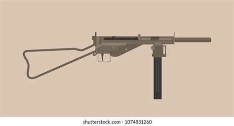 German Mp3008 Gun World War 1 Stock Vector (Royalty Free) 1074831260 ...