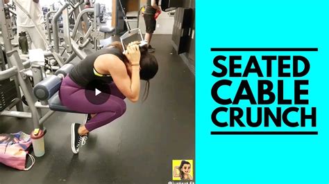 Kneeling Cable Crunch Ab workout Substitute - YouTube