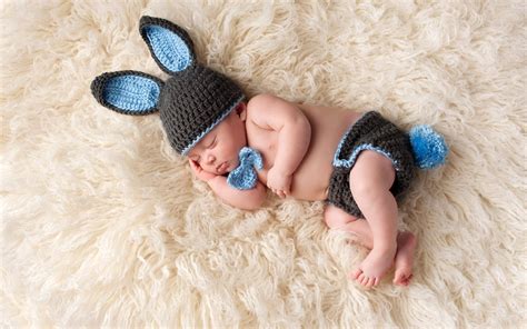 Cute Baby Boy Sleeping Wearing Winter Hat HD Wallpaper - S… | Flickr