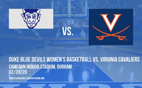 Duke Blue Devils Women's Basketball vs. Virginia Cavaliers Tickets ...