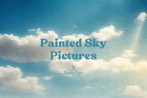 Painted Sky Pictures, Sky Landscape | Background Graphics ~ Creative Market