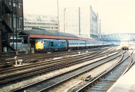 DIESEL TRAIN PHOTO Class 31 Photograph Railway Picture 31485 Br Blue ...